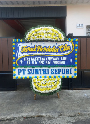 Papan Bunga Duka di Durian